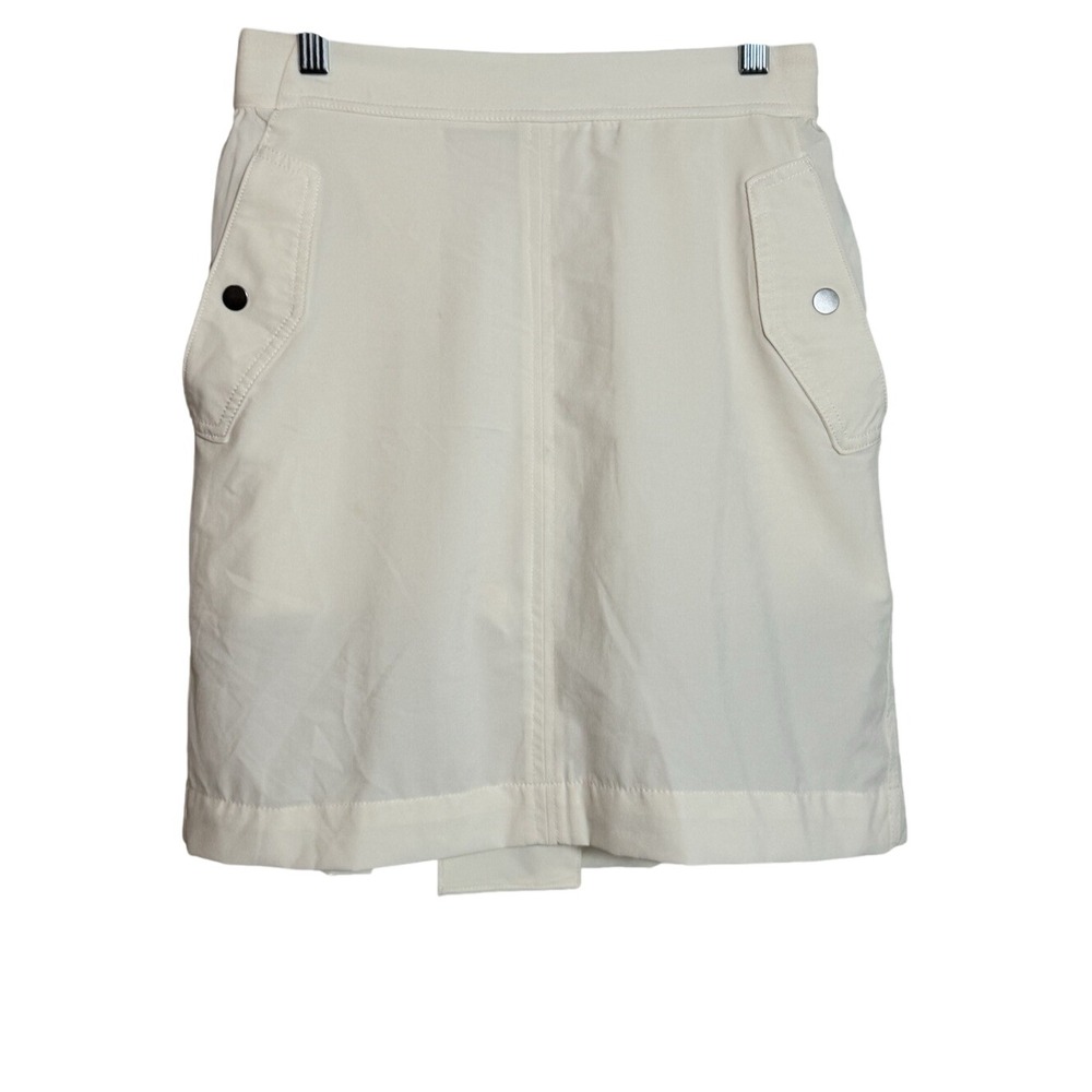 Athleta Off White Cargo Skort Size 4 Mini Skirt with Built In Shorts Activewear